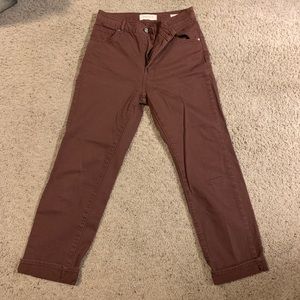 Burgundy pacsun mom jeans